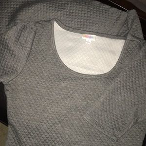 Large EUC Quilted Heathered Gray Nicole